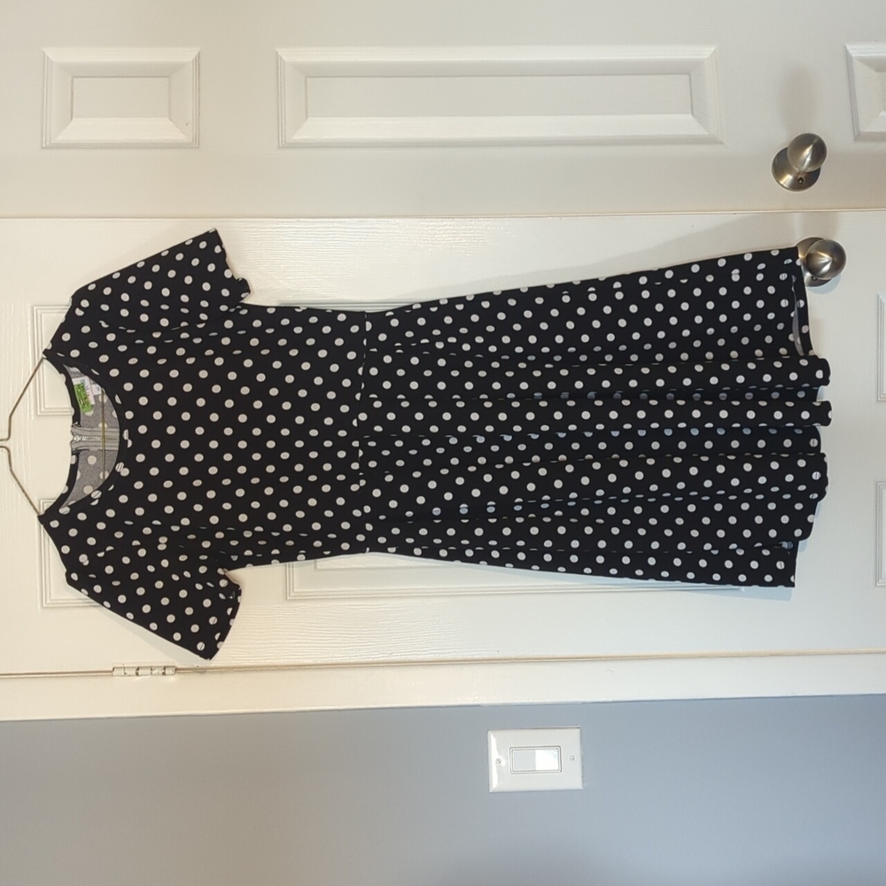 Black and white polkadot Medium dress